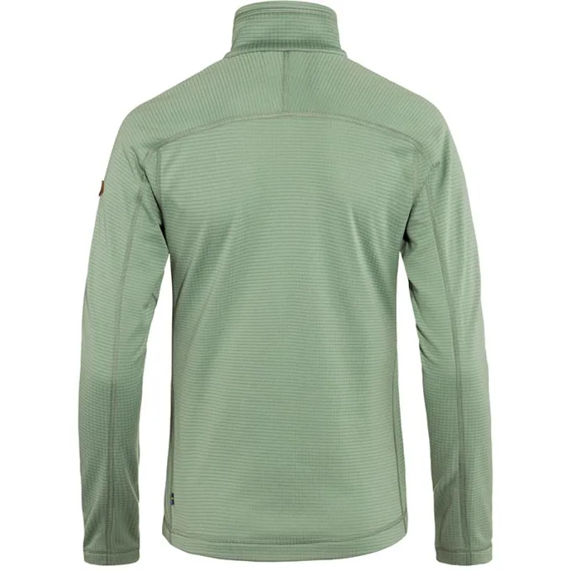 Fjallraven Abisko Lite Women's Fleece Jacket in Misty Green-1